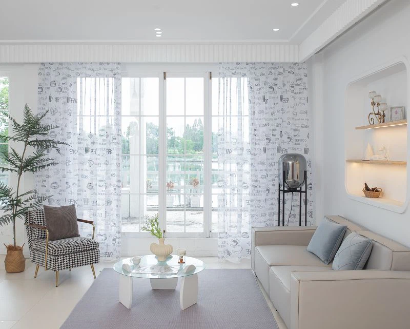 Doli FabricWindow Screen med kaffekopprint