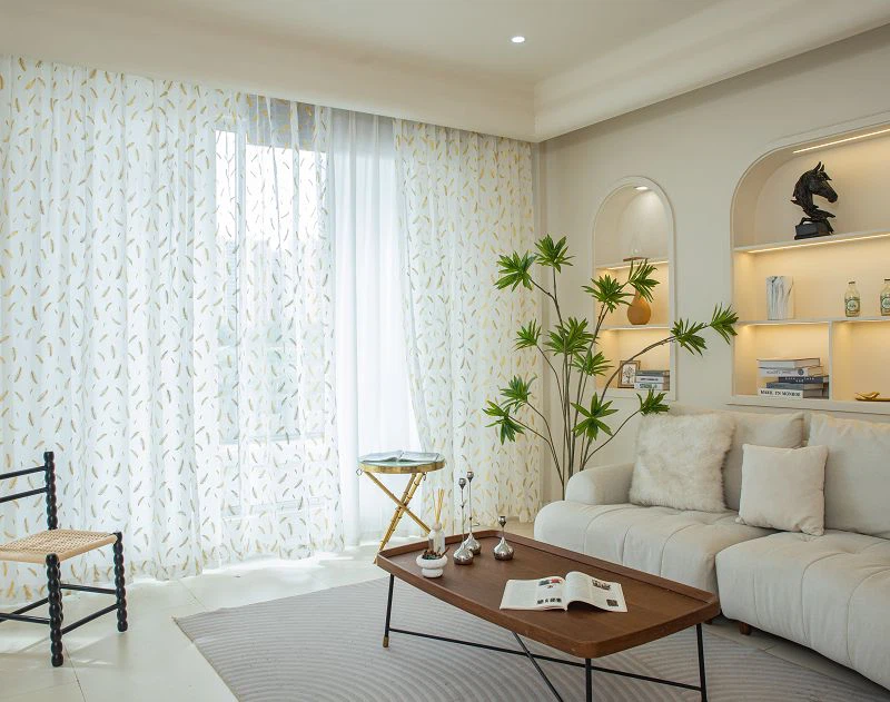 Doli FabricWindow Screen med fjer og guldfolie