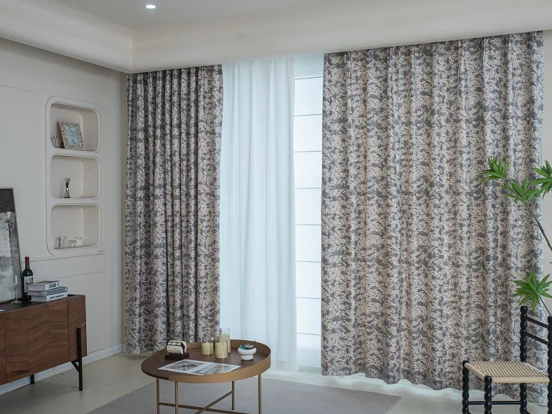 Holland Velvet Gardin med laminering og pailletter